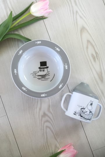 Mumin Vann & Bad tutekopp & sugekoppstallerken - Grå - Rätt Start