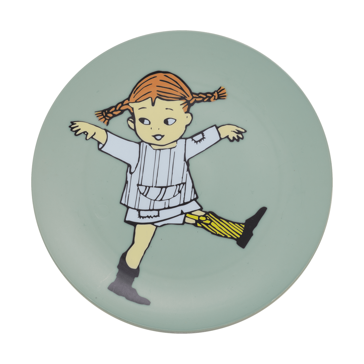 Pippi Sirkus Flat tallerken grønn Rätt Start