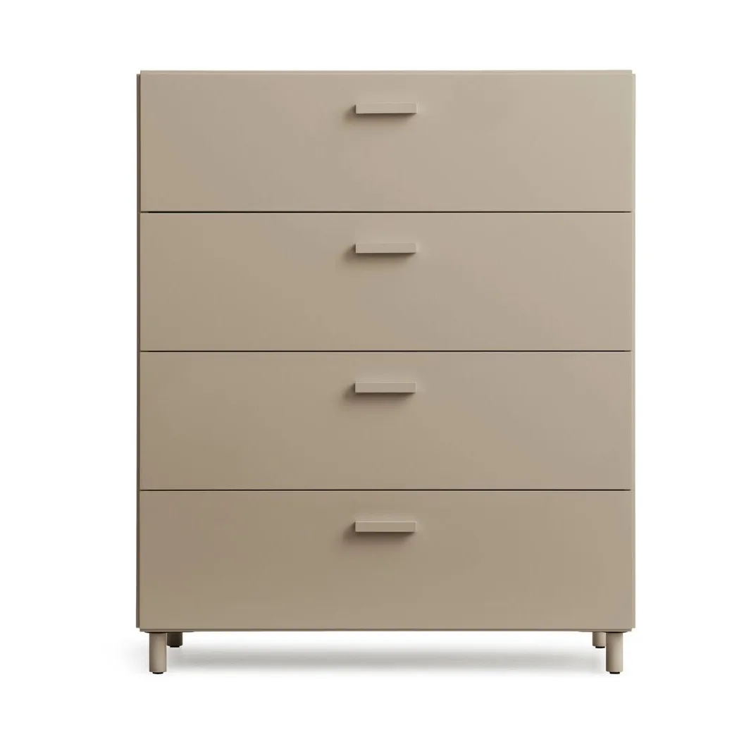Relief kommode bred med ben 82x92,2 cm beige,  Relief