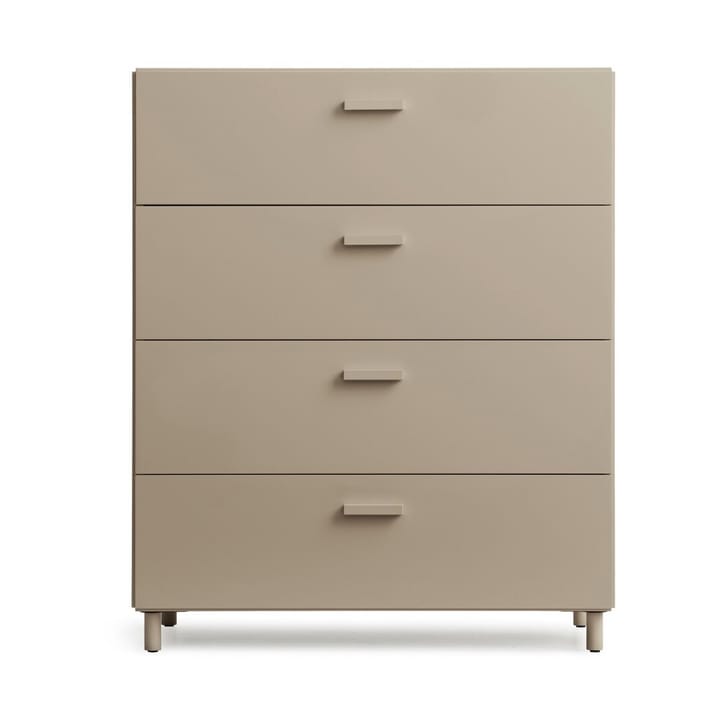 Relief kommode bred med ben 82x92,2 cm beige Relief