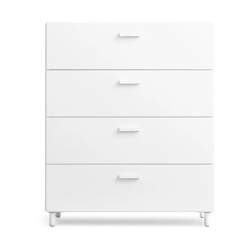 Relief kommode bred med ben 82x92,2 cm hvit,  Relief