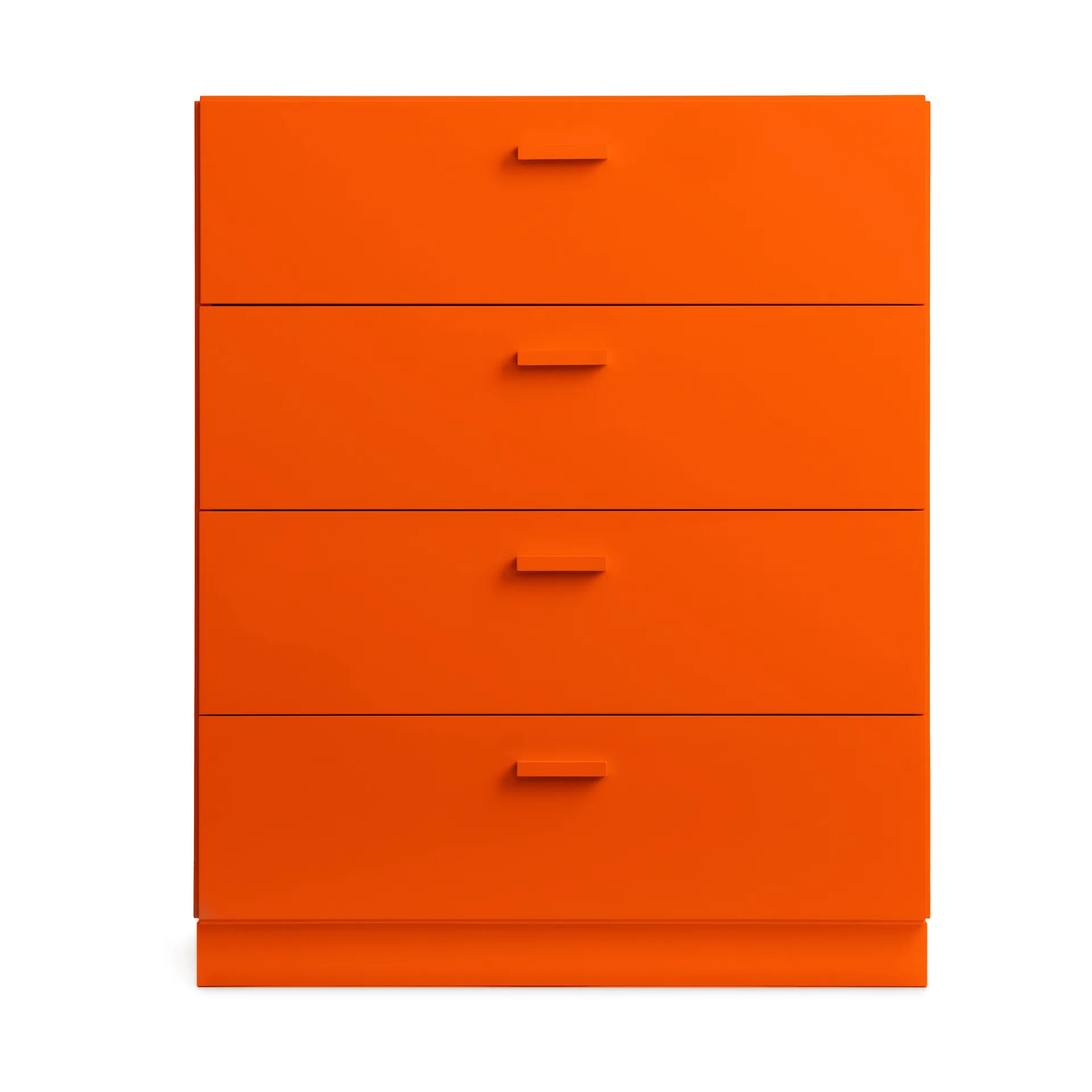 Relief kommode bred med sokkel 82x92,2 cm oransje Relief