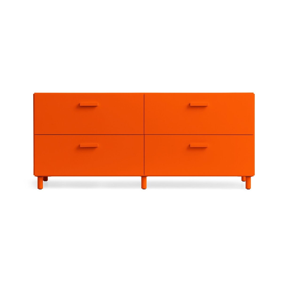 Relief Relief kommode lav med sokkel 123x46,6 cm oransje