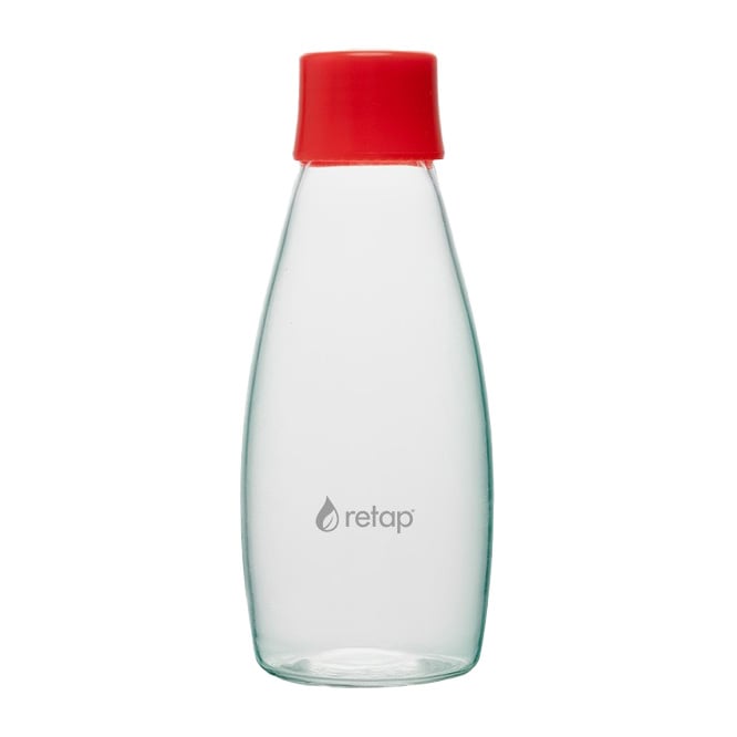 Retap Go 05 glassflaske skrukork 50 cl Rød | Skandinavisk Design | Vannflasker | Rød