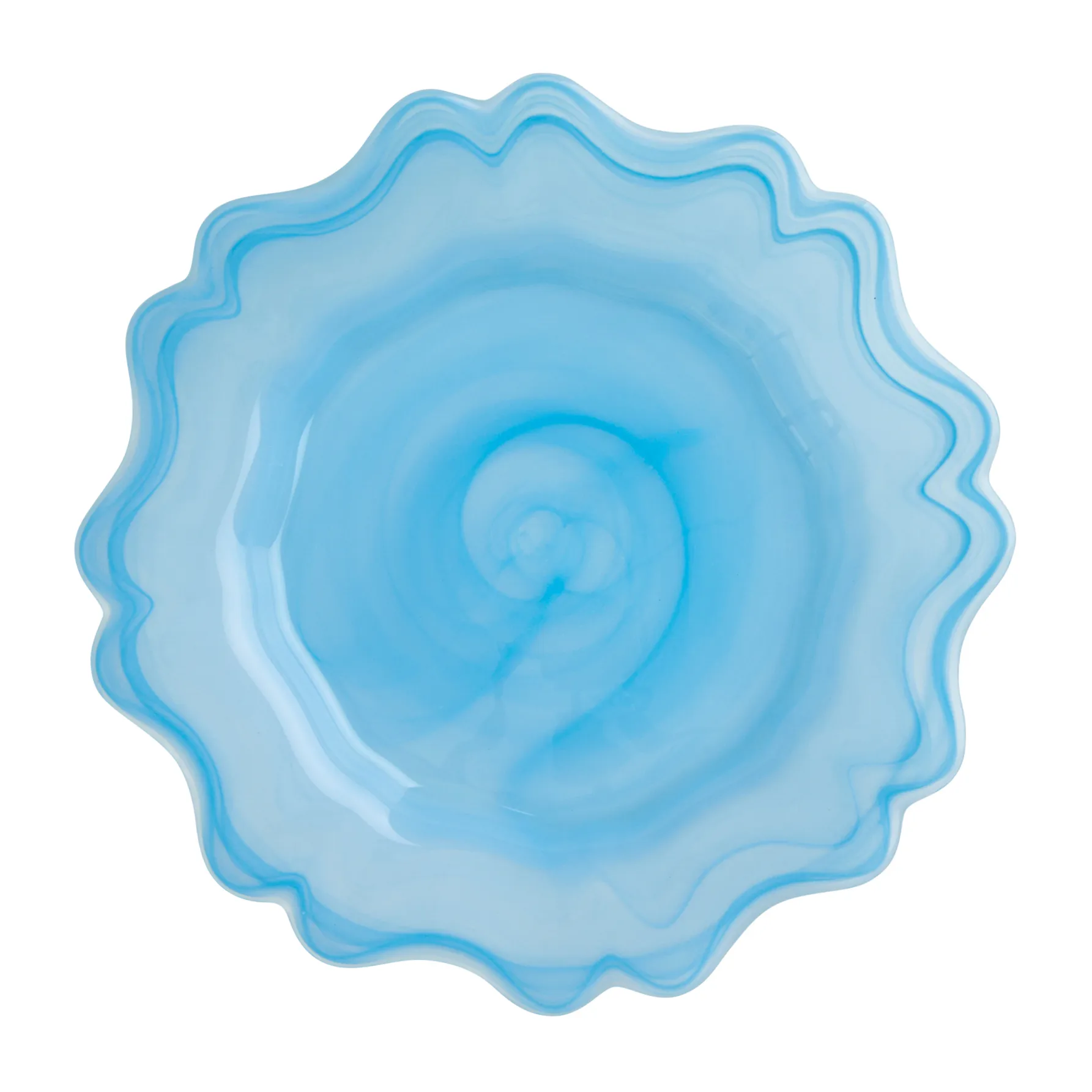 Alabaster asjett Ø21 cm, Sky blue
​ RICE