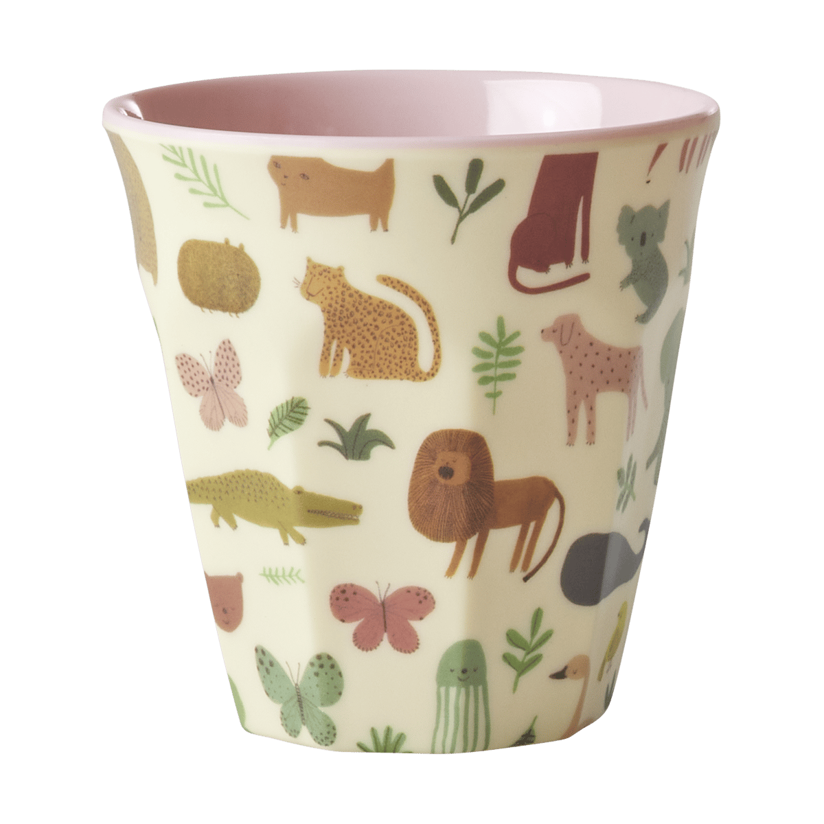 Rice barnekopp melamin Sweet Jungle Print-Soft Pink