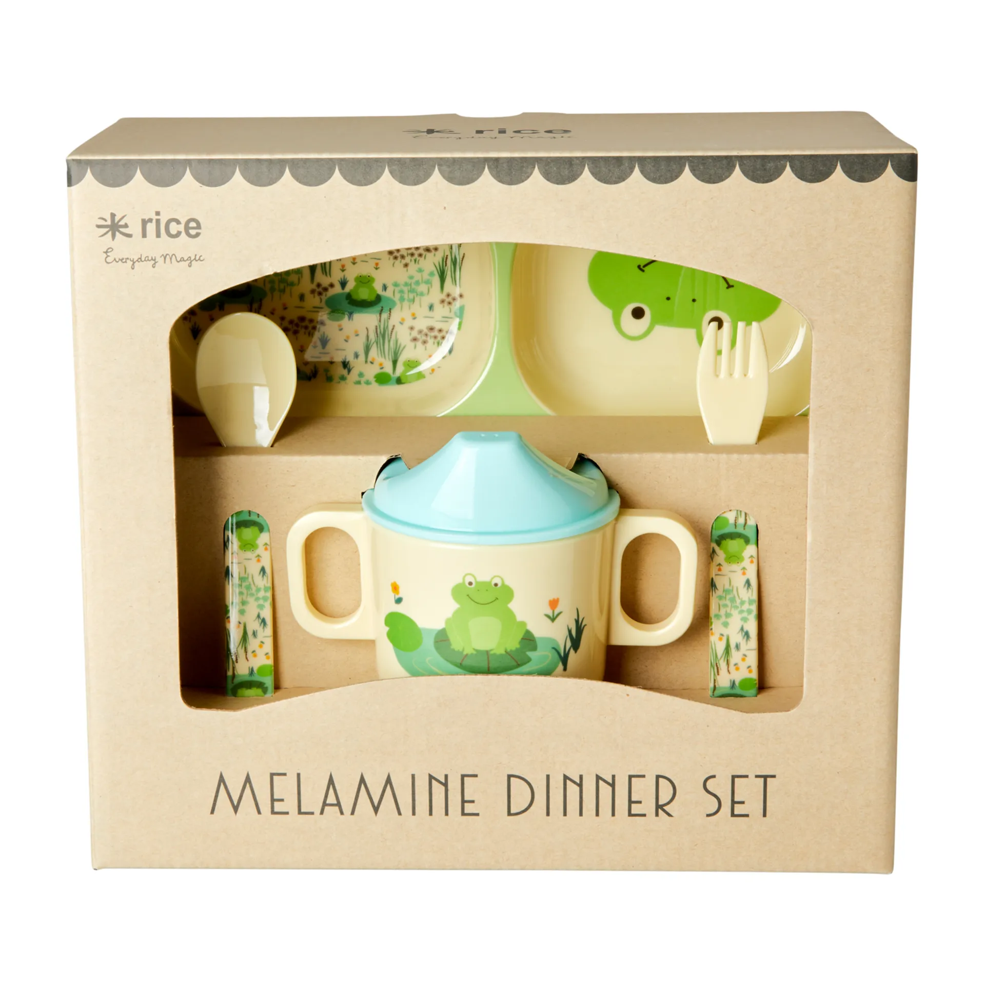 Rice barneservise 4 deler, Frog RICE