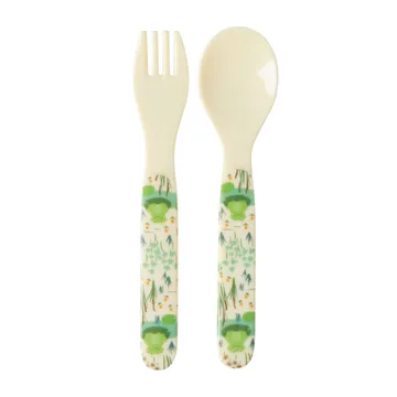 Rice barneservise 4 deler - Frog - RICE