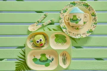 Rice barneservise 4 deler - Frog - RICE