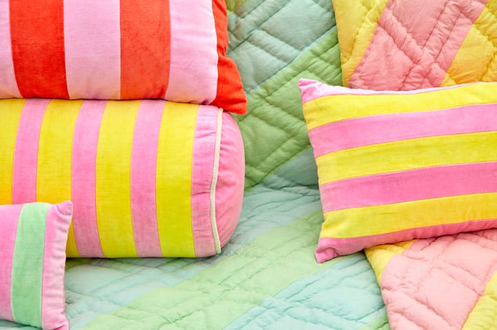 Rice bolsterpute 25 x 60 cm, Pink-yellow RICE