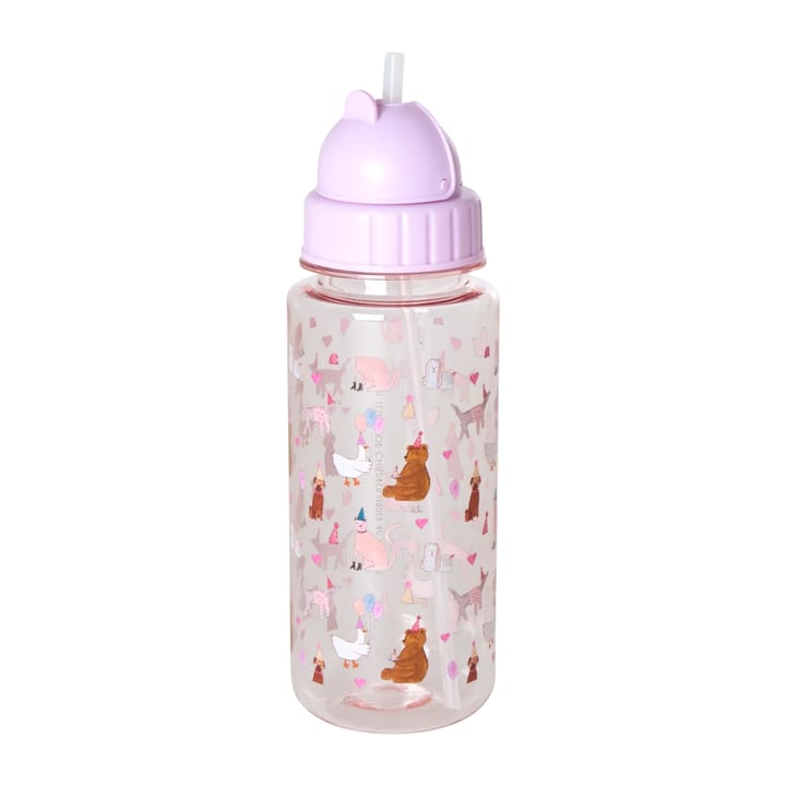 Rice drikkeflaske barn 50 cl - Animal print-lavender - RICE