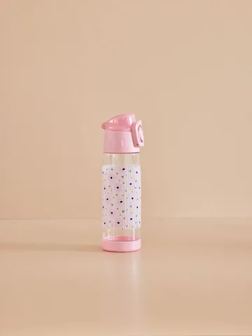 Rice drikkeflaske barn 50 cl - Flower print-pink - RICE