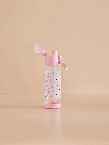 Rice drikkeflaske barn 50 cl - Flower print-pink - RICE