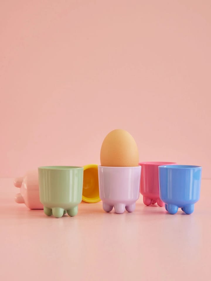 Rice eggeglass melamin 6 deler, Multicolor RICE