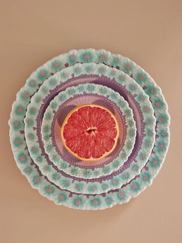 Rice Embossed Flower asjett Ø 15 cm - Lavender - RICE