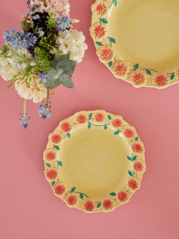 Rice Embossed Flower asjett Ø 20 cm - Creme - RICE
