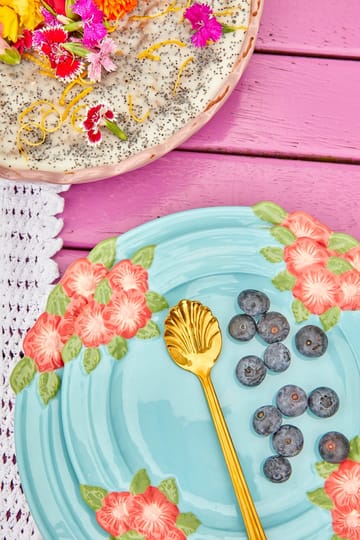 Rice Embossed Flower asjett Ø 20 cm - Mint - RICE