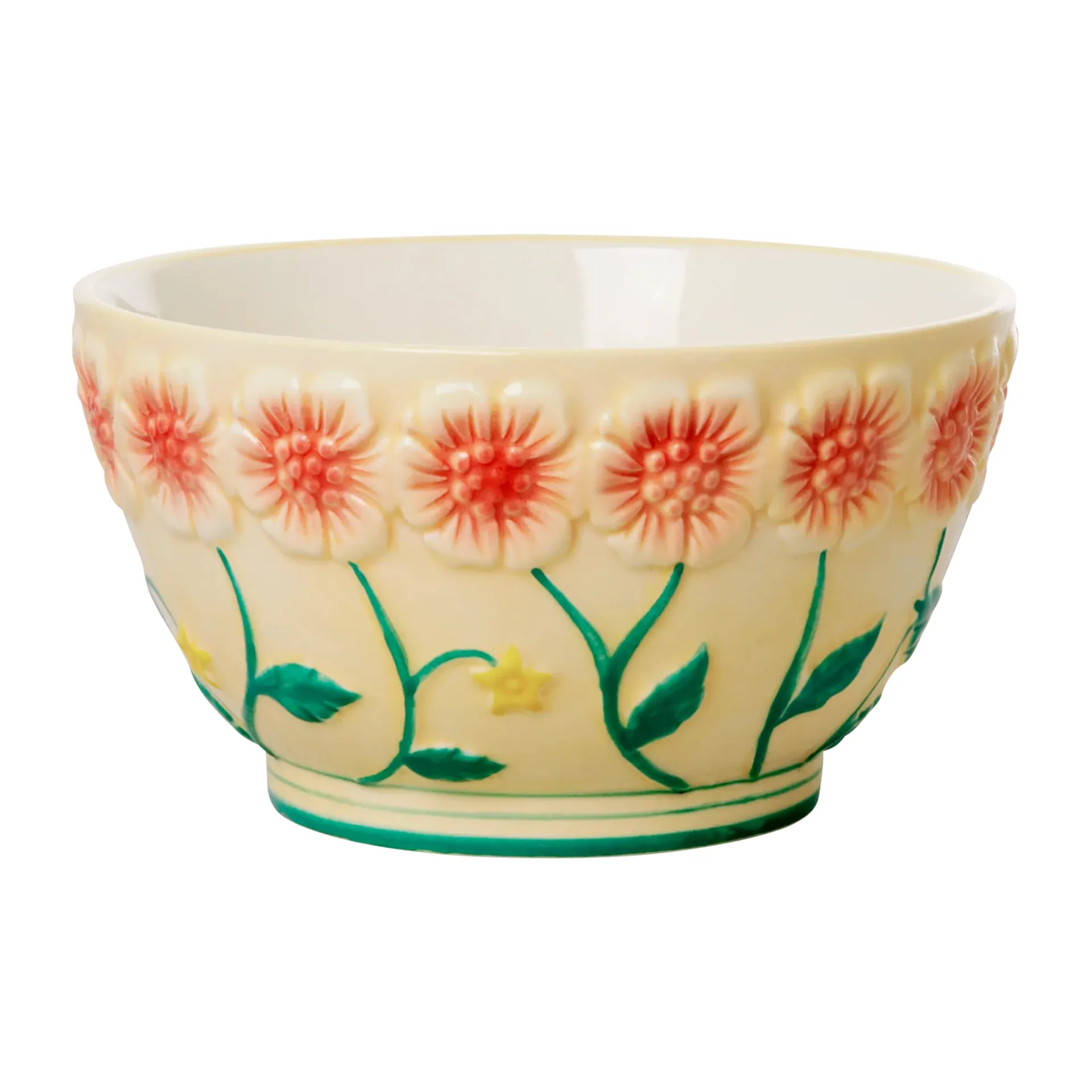 Rice Embossed Flower keramikkskål Ø 14,5 cm, Creme RICE