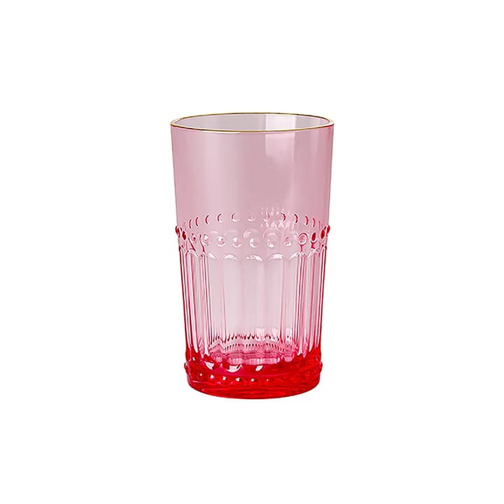 Rice glass akryl 25 cl - Pink-gold edge - RICE