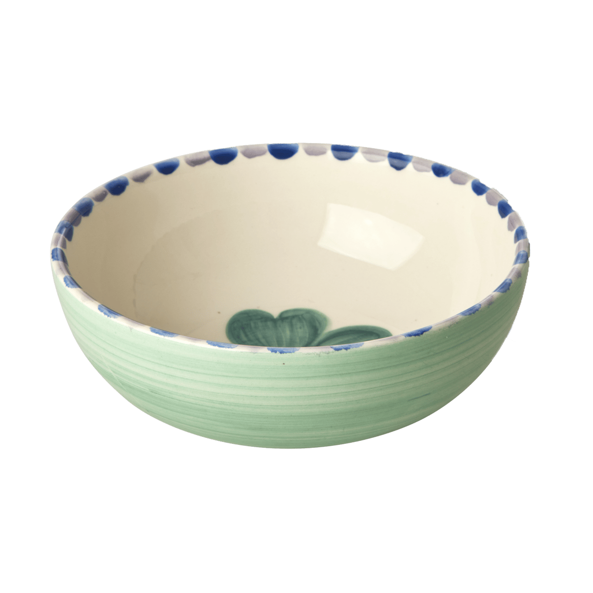 RICE Rice keramikkskål 35 cl Good Luck Clover-Soft green