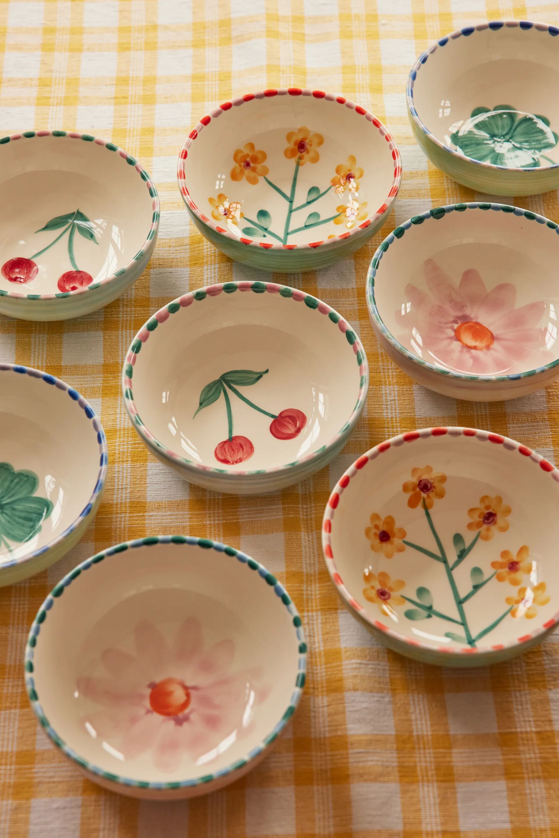 Rice keramikkskål 35 cl, Soft Pink Flower-lavender RICE