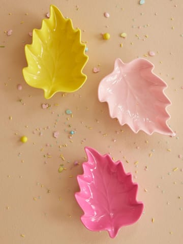 Rice Leaf serveringsskål melamin 3 deler - Pink-yellow-fuchsia - RICE