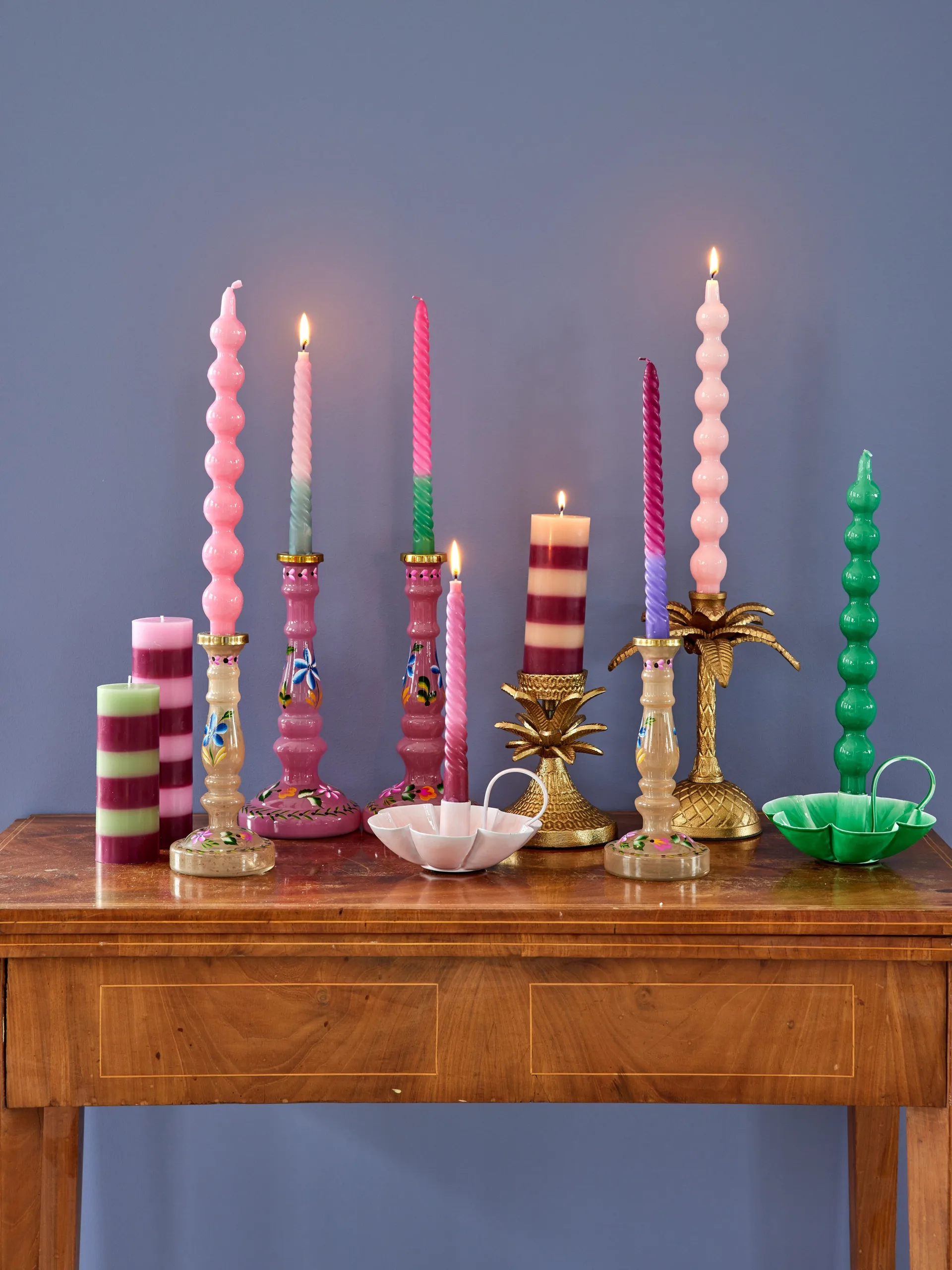 Rice lys 30,2 cm 2-pack, Green RICE