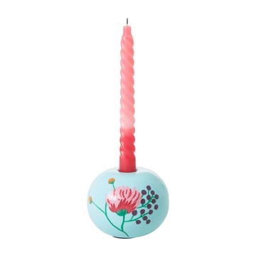 Rice lysestake Ø 10 cm - Mint-handpainted flower - RICE