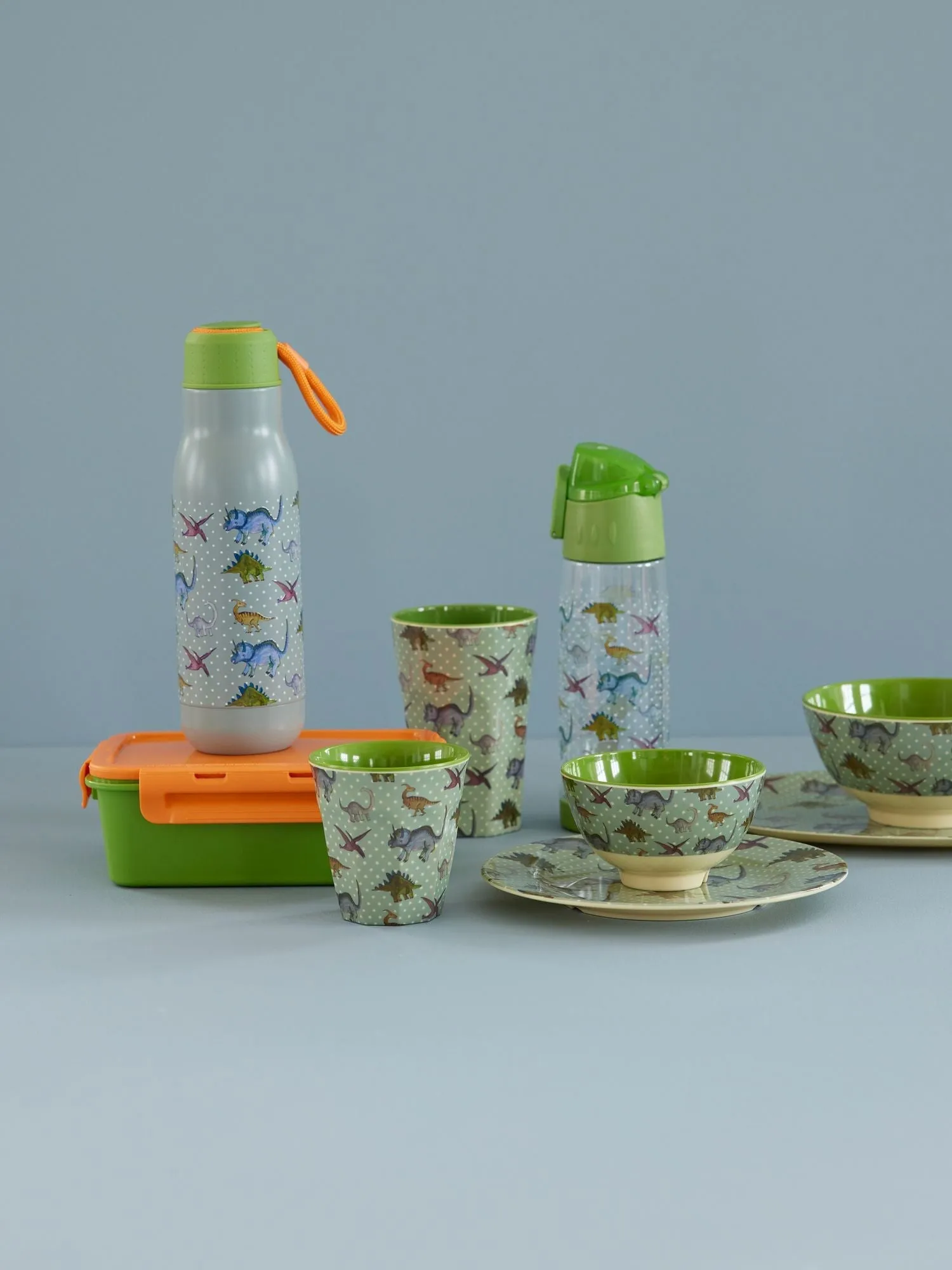 Rice matboks med 3 rom, Green RICE