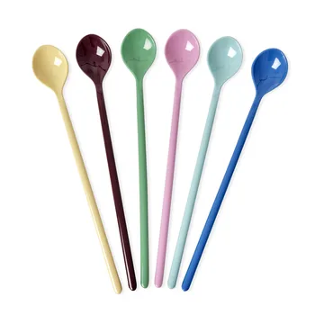 Rice melamin lang skje 6-pk - Show youre true colors - RICE