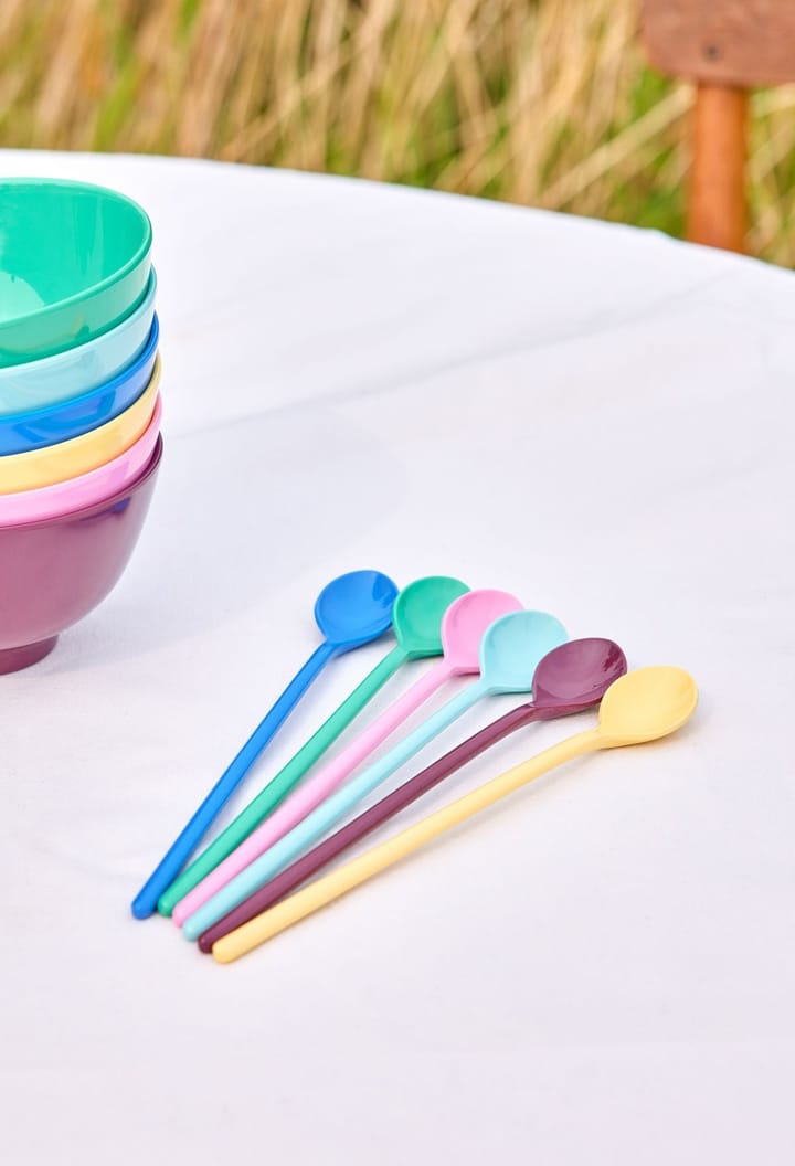 Rice melamin lang skje 6-pk, Show youre true colors RICE