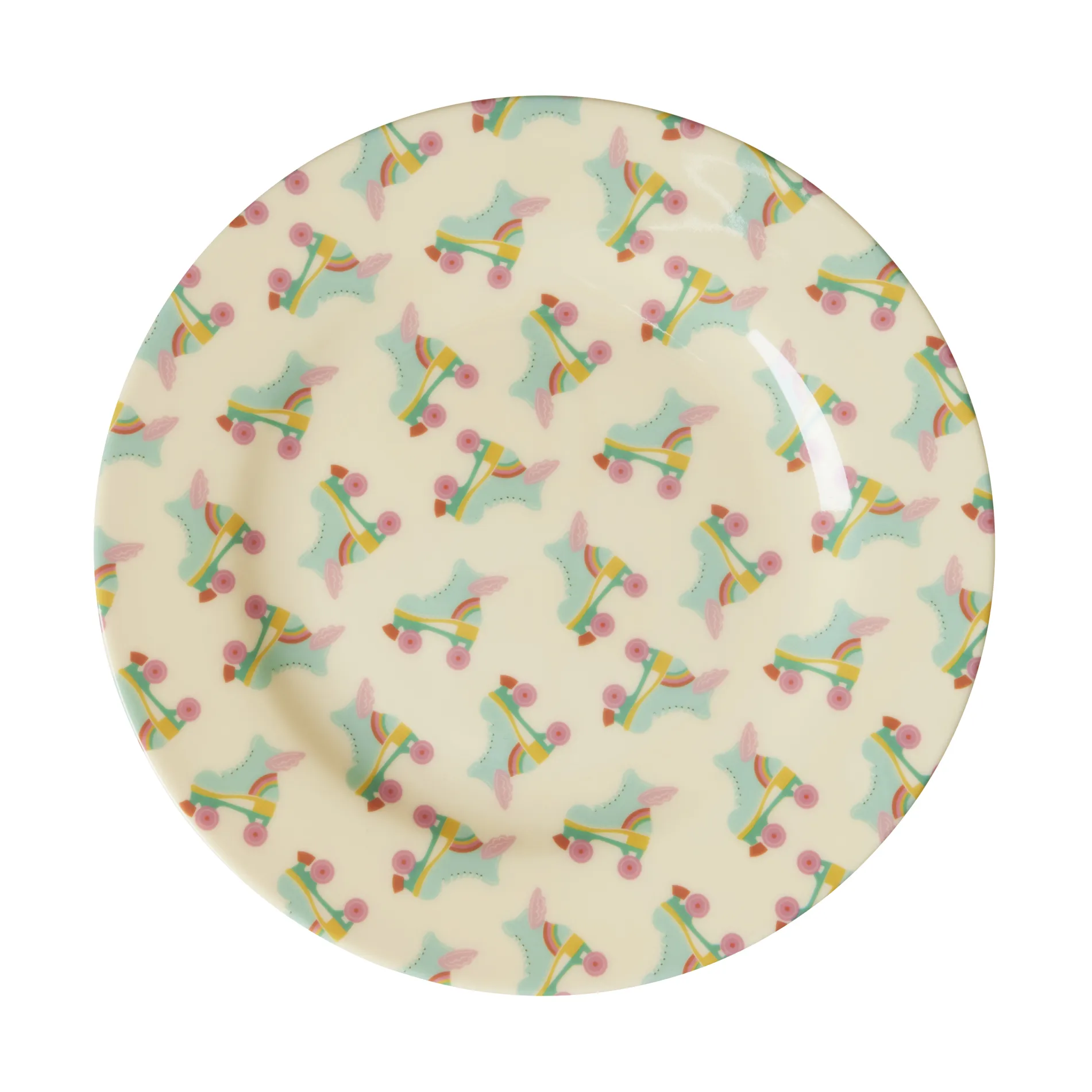 Rice melamin sidetallerken Ø20 cm, Roller skate RICE