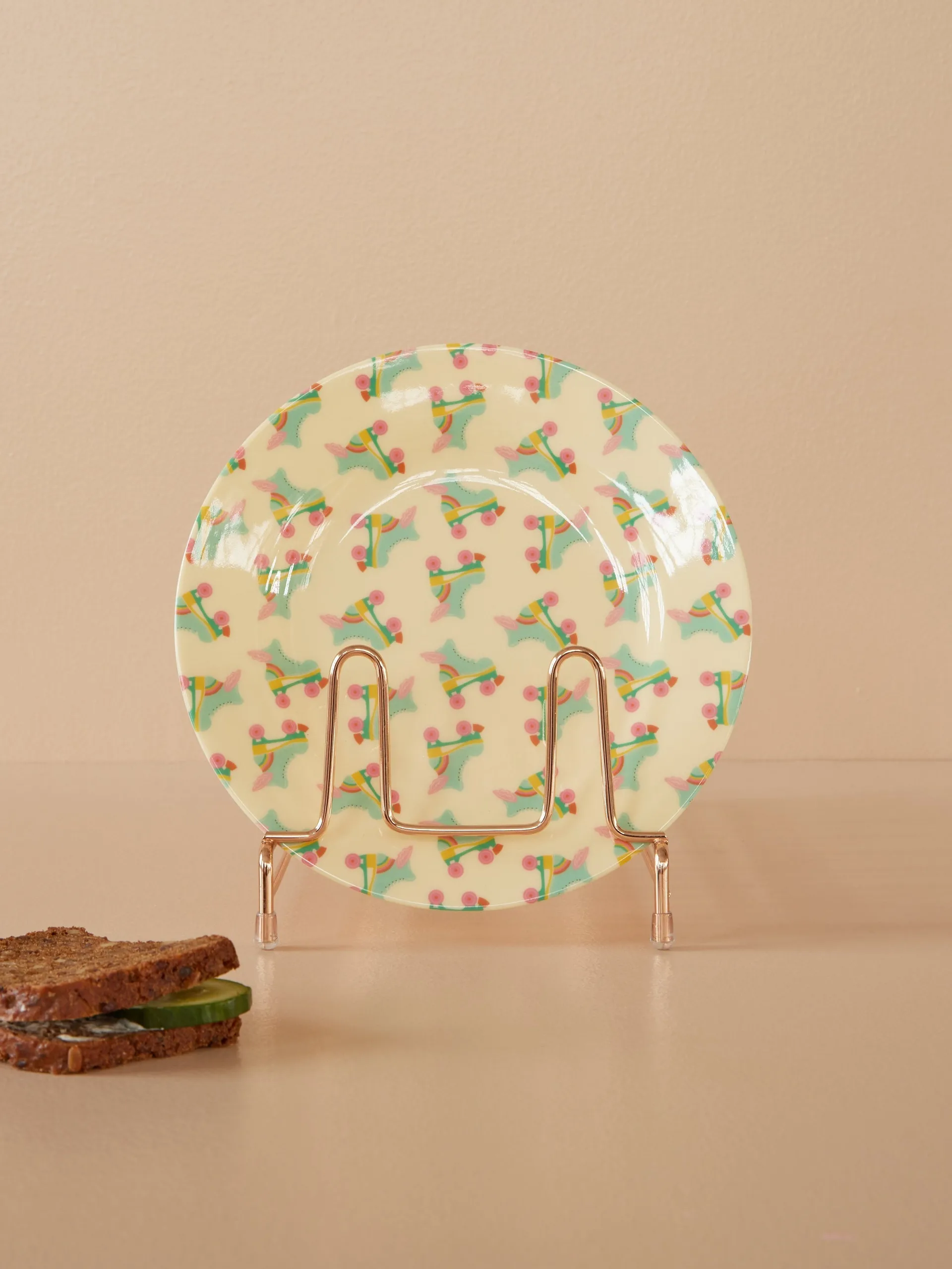 Rice melamin sidetallerken Ø20 cm, Roller skate RICE