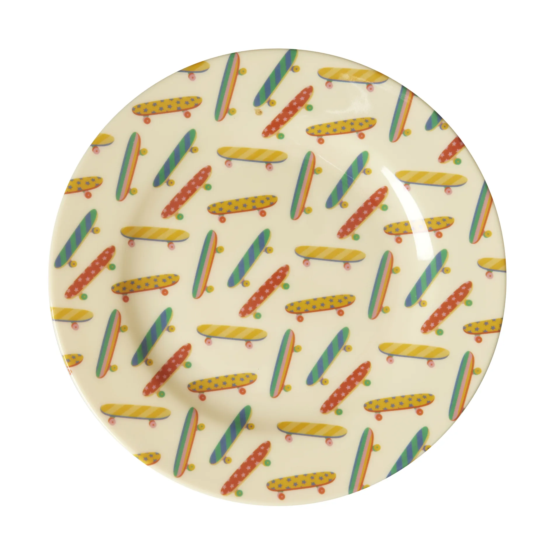 Rice melamin sidetallerken Ø20 cm, Skateboard RICE