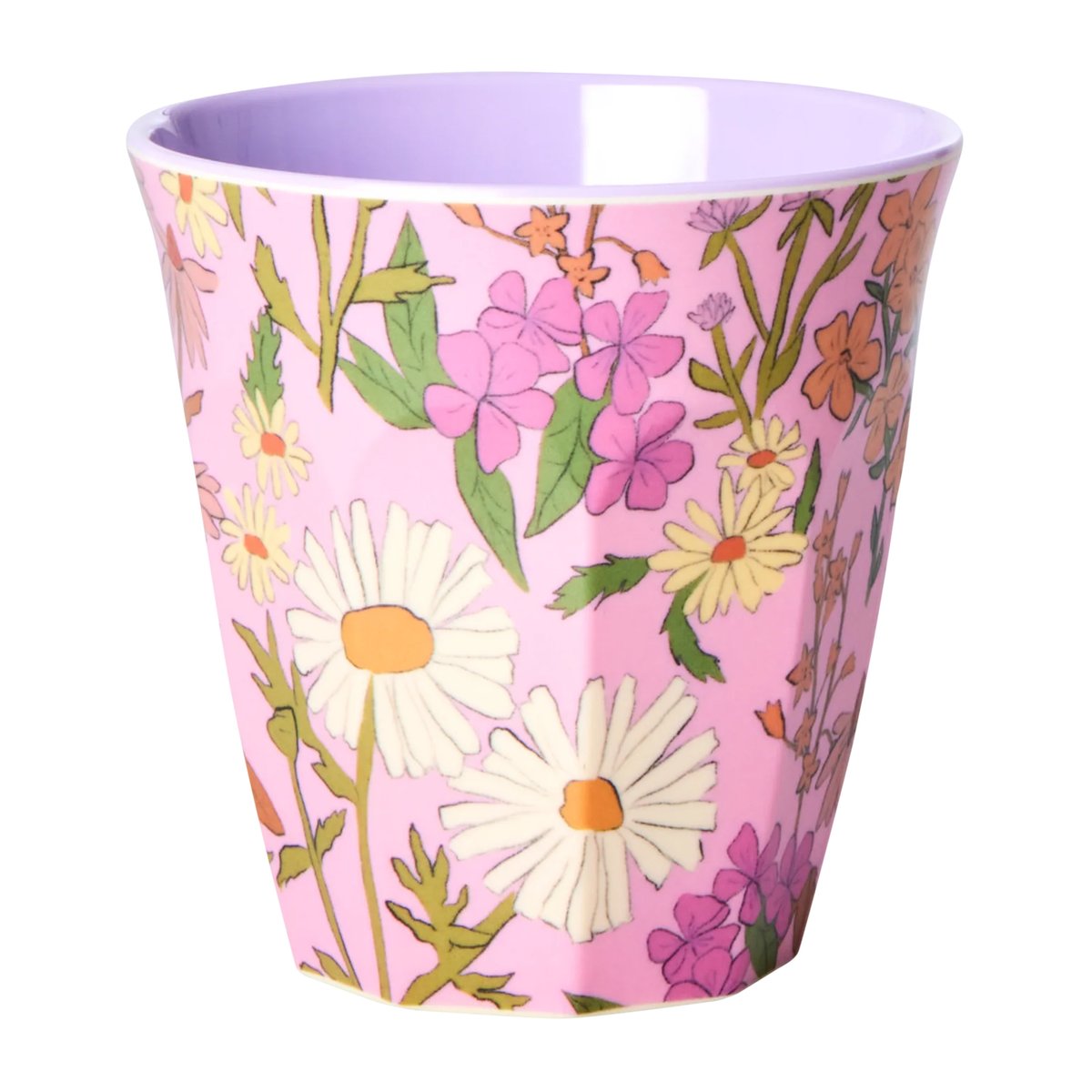 Rice melaminkopp medium Daisy dearest | Skandinavisk Design | Vannglass | Multi