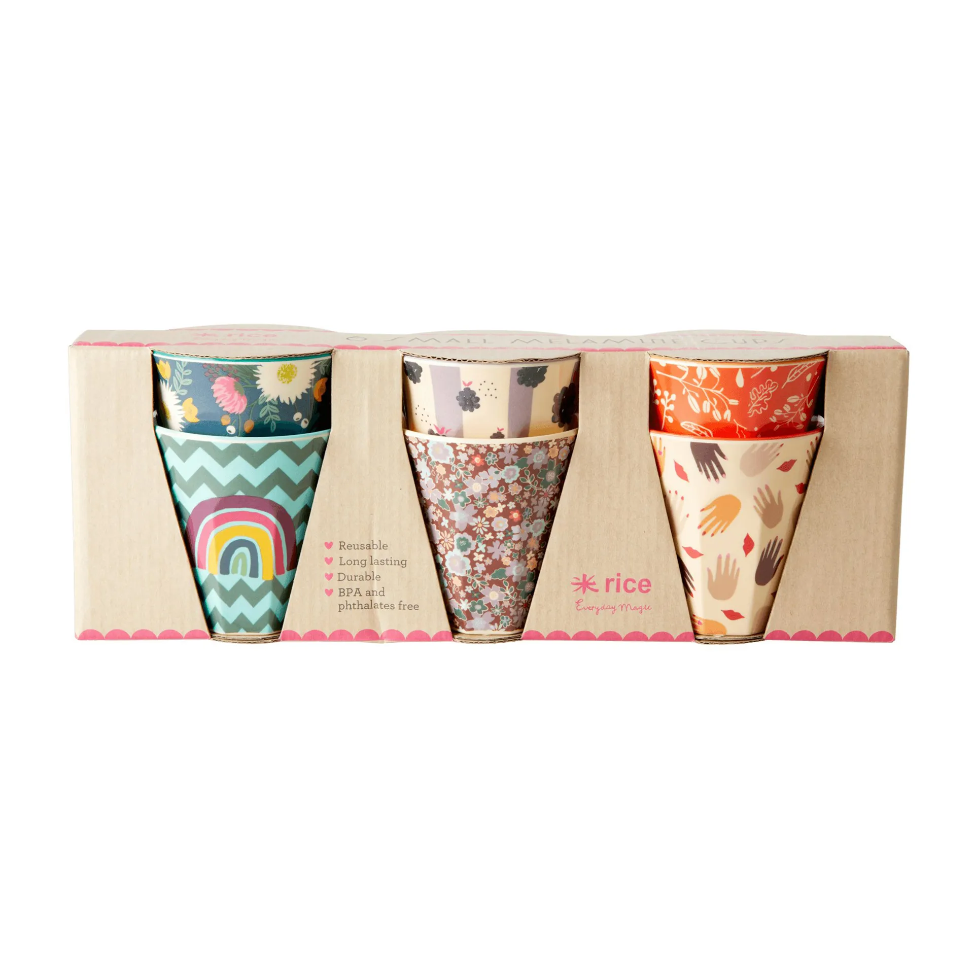 Rice melaminkopp small 6-pk, Disco ball-prints RICE