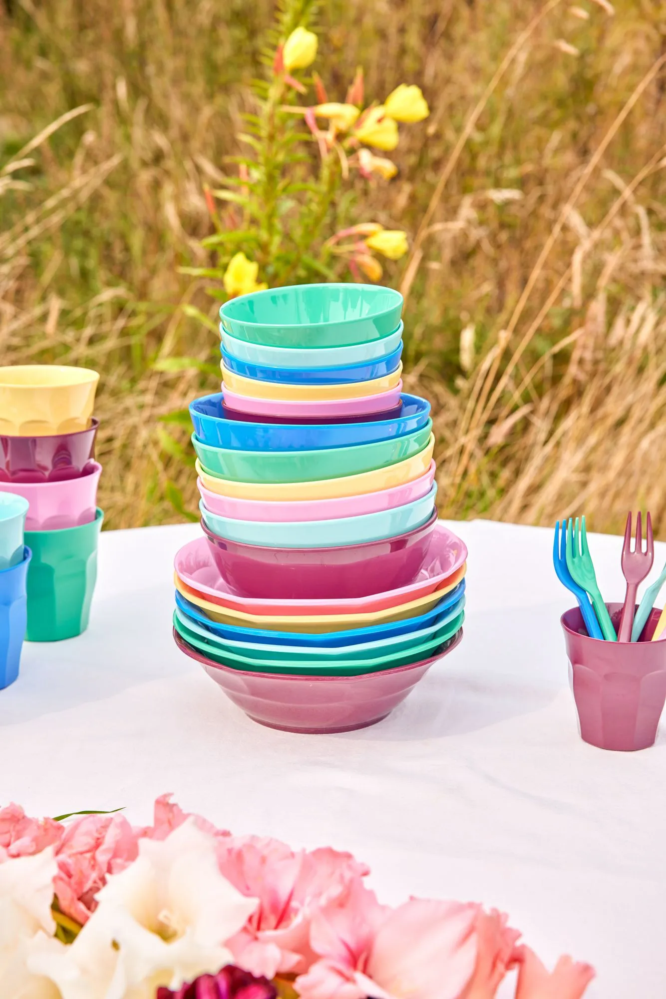 Rice melaminskål medium 70 cl 6-pk, Show youre true colors RICE