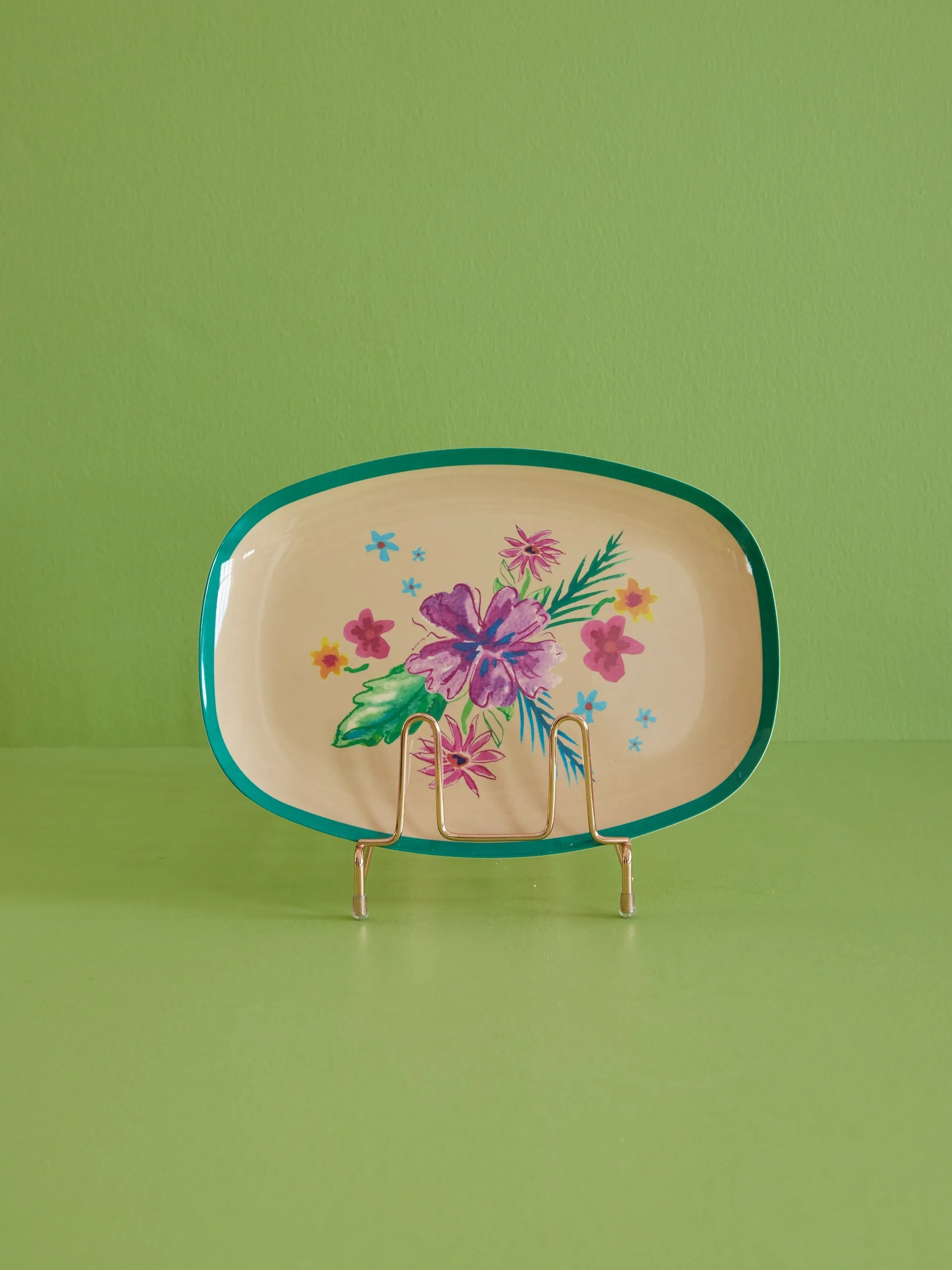 Rice melamintallerken 22x30 cm, Arda bloom RICE