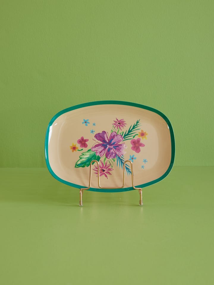 Rice melamintallerken 22x30 cm, Arda bloom RICE