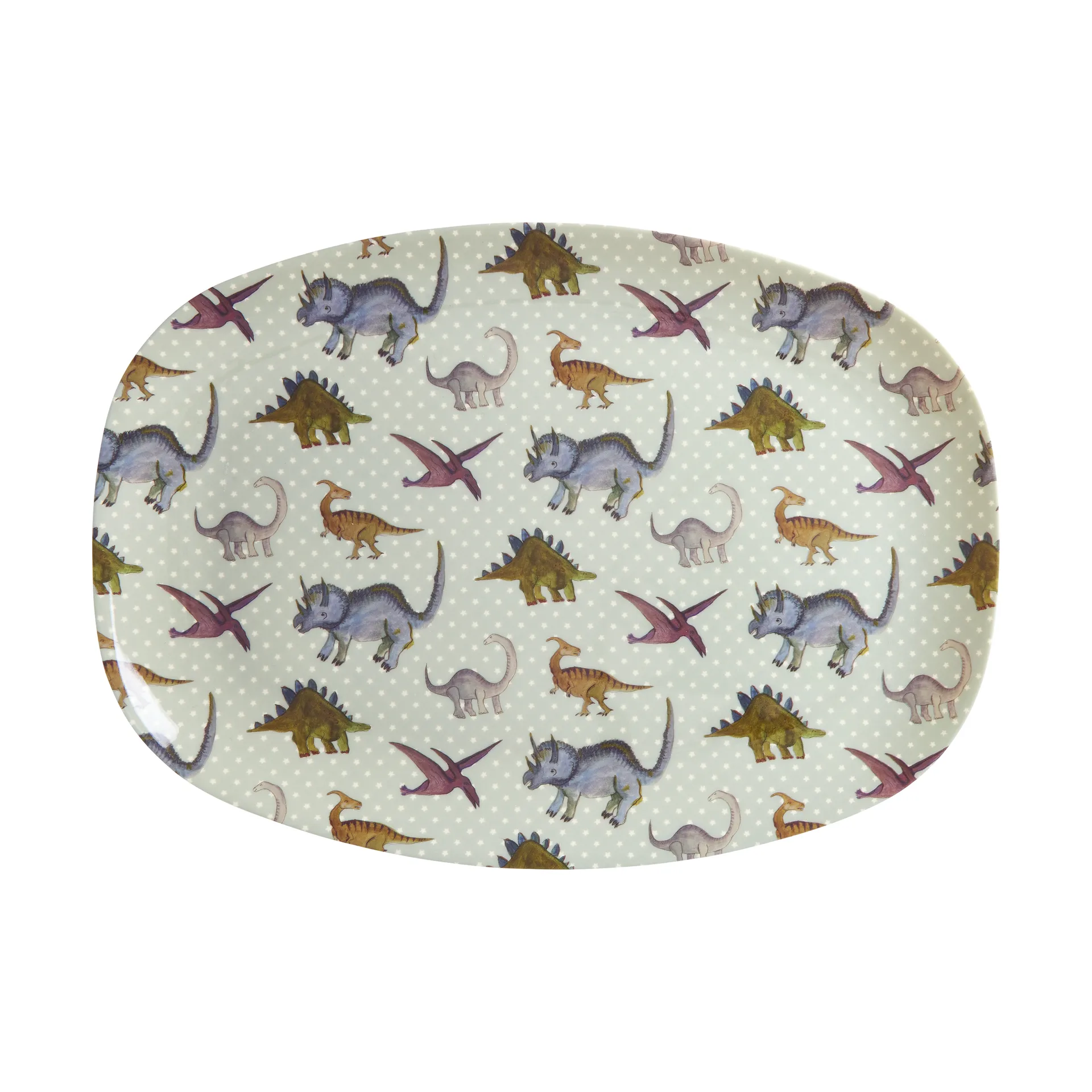 Rice melamintallerken 22x30 cm, New Dino RICE