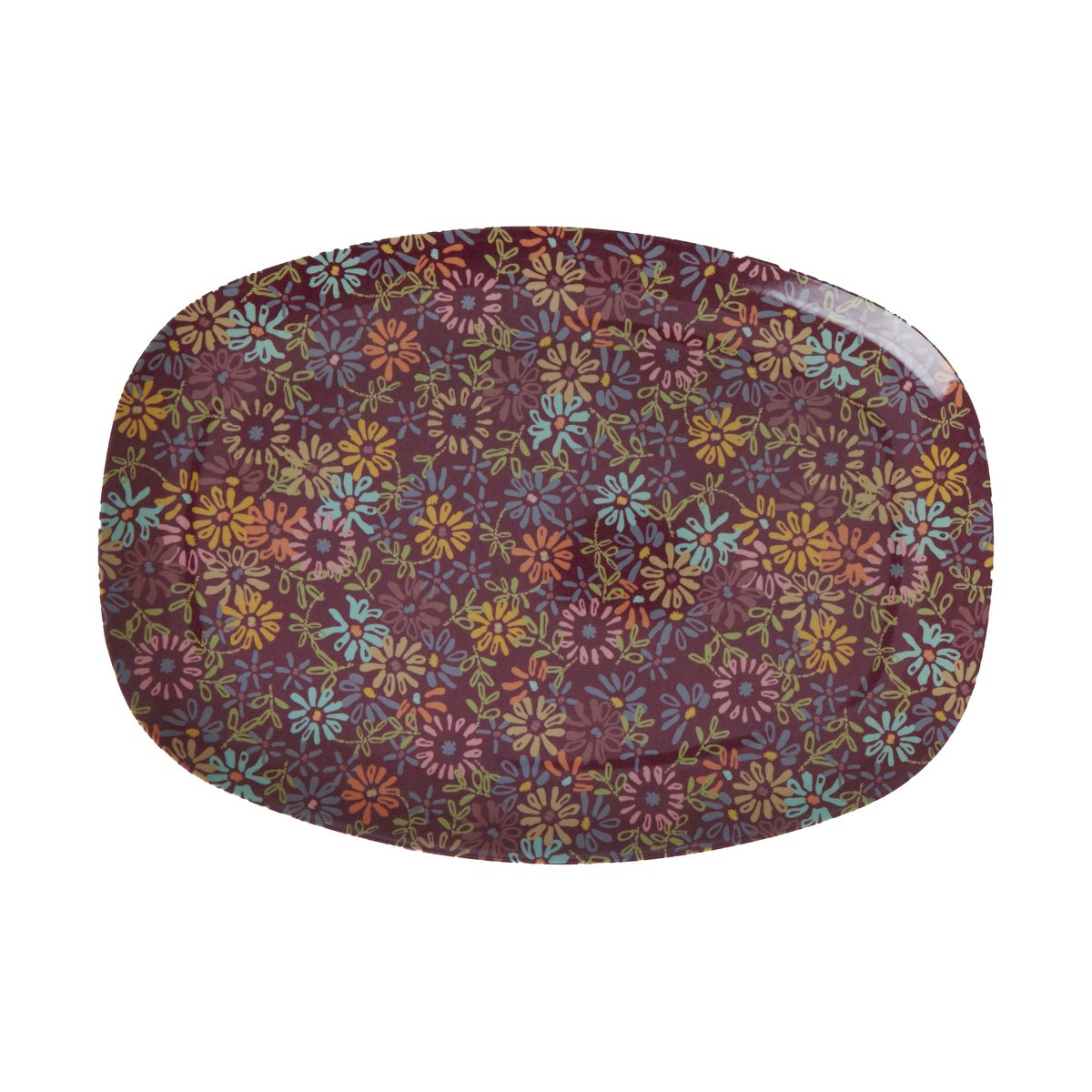 RICE Rice melamintallerken 22x30 cm Stripes