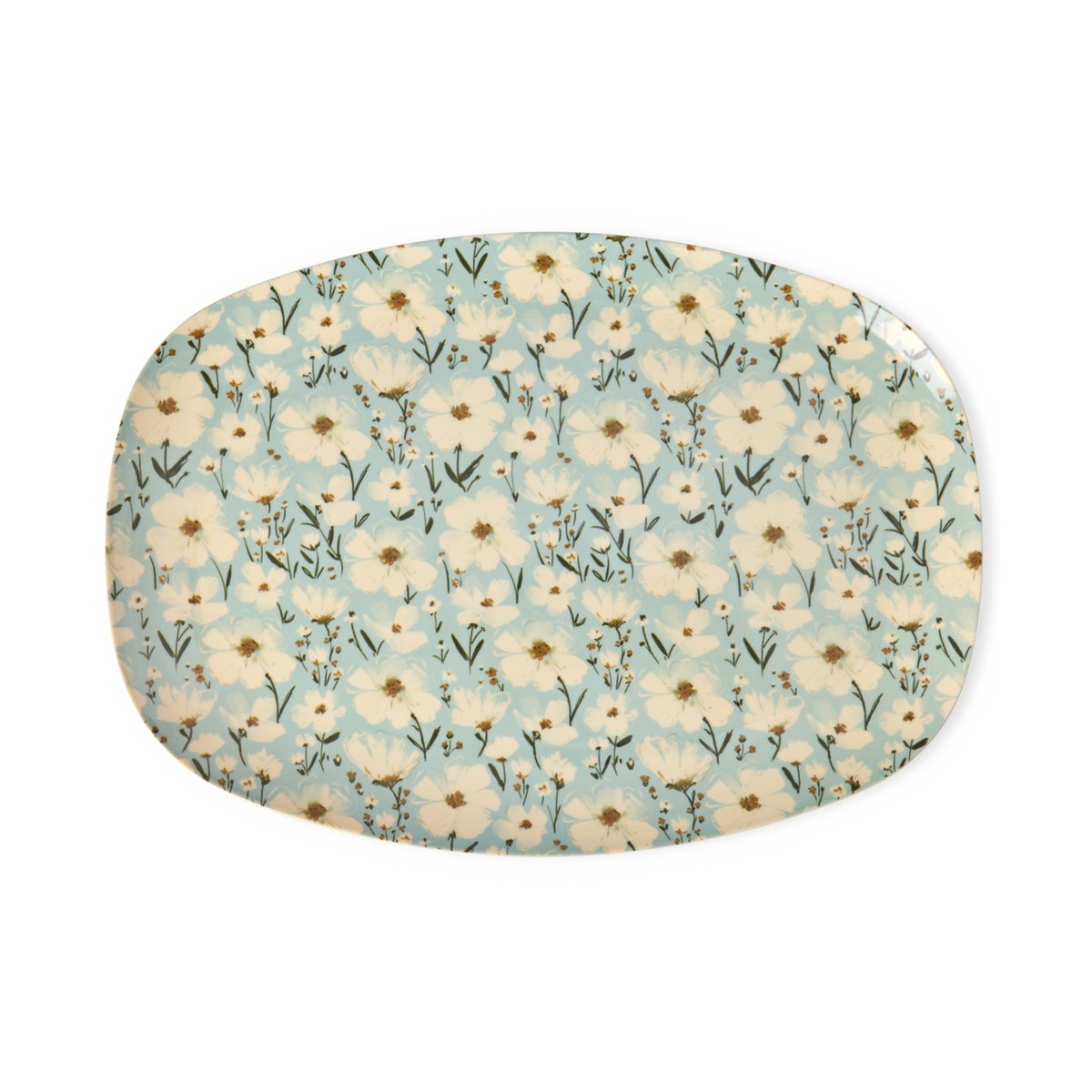 RICE Rice melamintallerken 22x30 cm Summer bloom