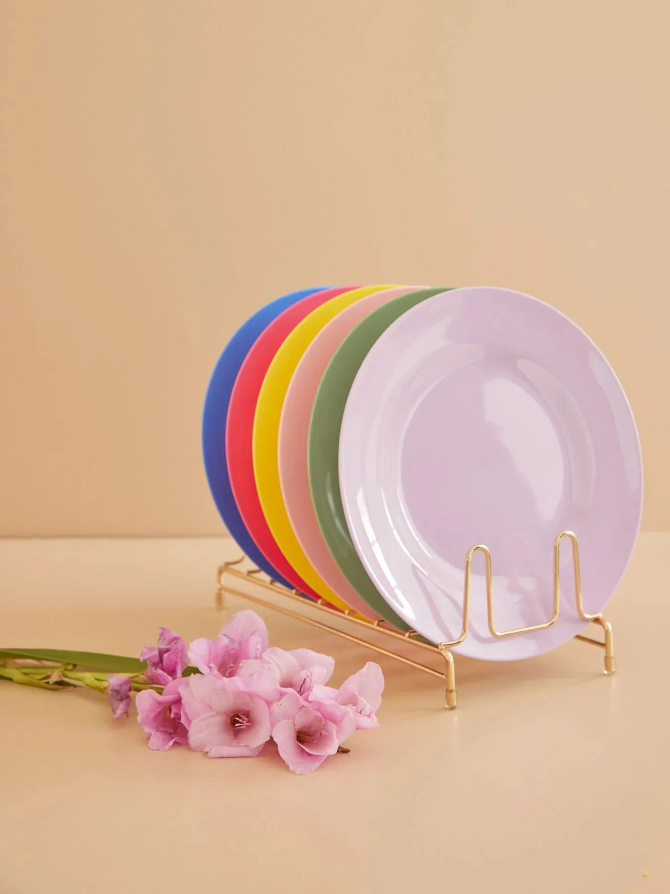 Rice melamintallerken Ø 26 cm 6 deler, Multicolor RICE