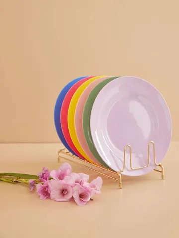 Rice melamintallerken Ø 26 cm 6 deler - Multicolor - RICE