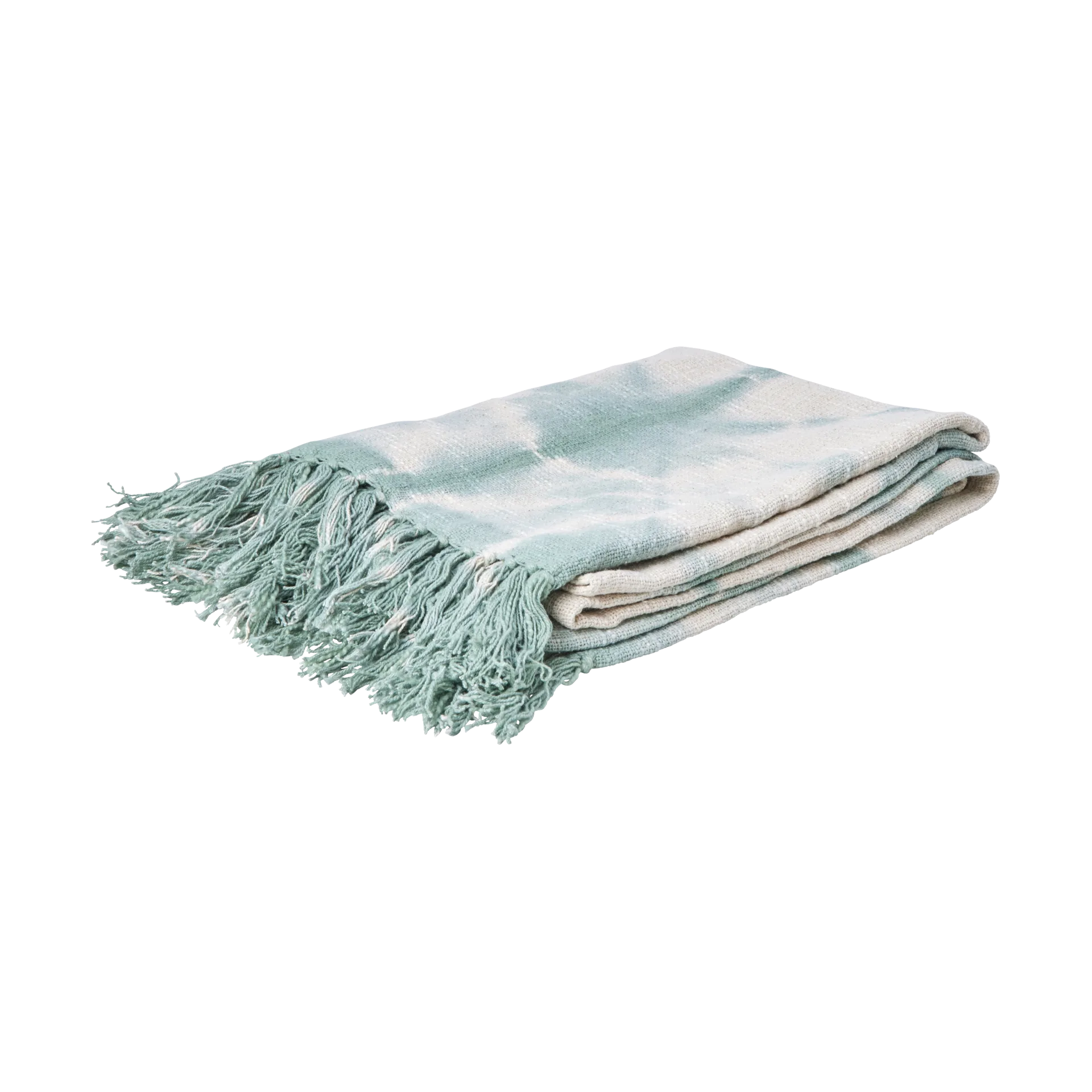 Rice pledd 125x150 cm, Tie-dye, green RICE