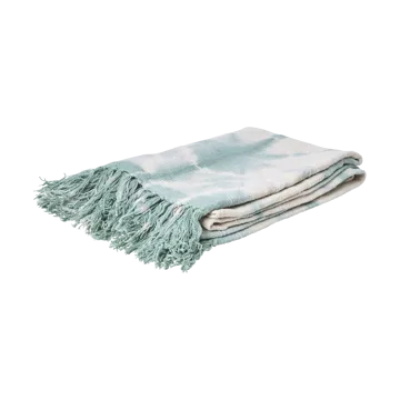 Rice pledd 125x150 cm - Tie-dye, green - RICE