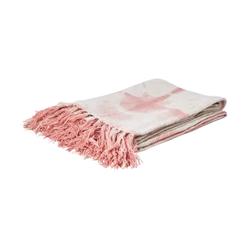 Rice pledd 125x150 cm - Tie-dye, soft pink - RICE