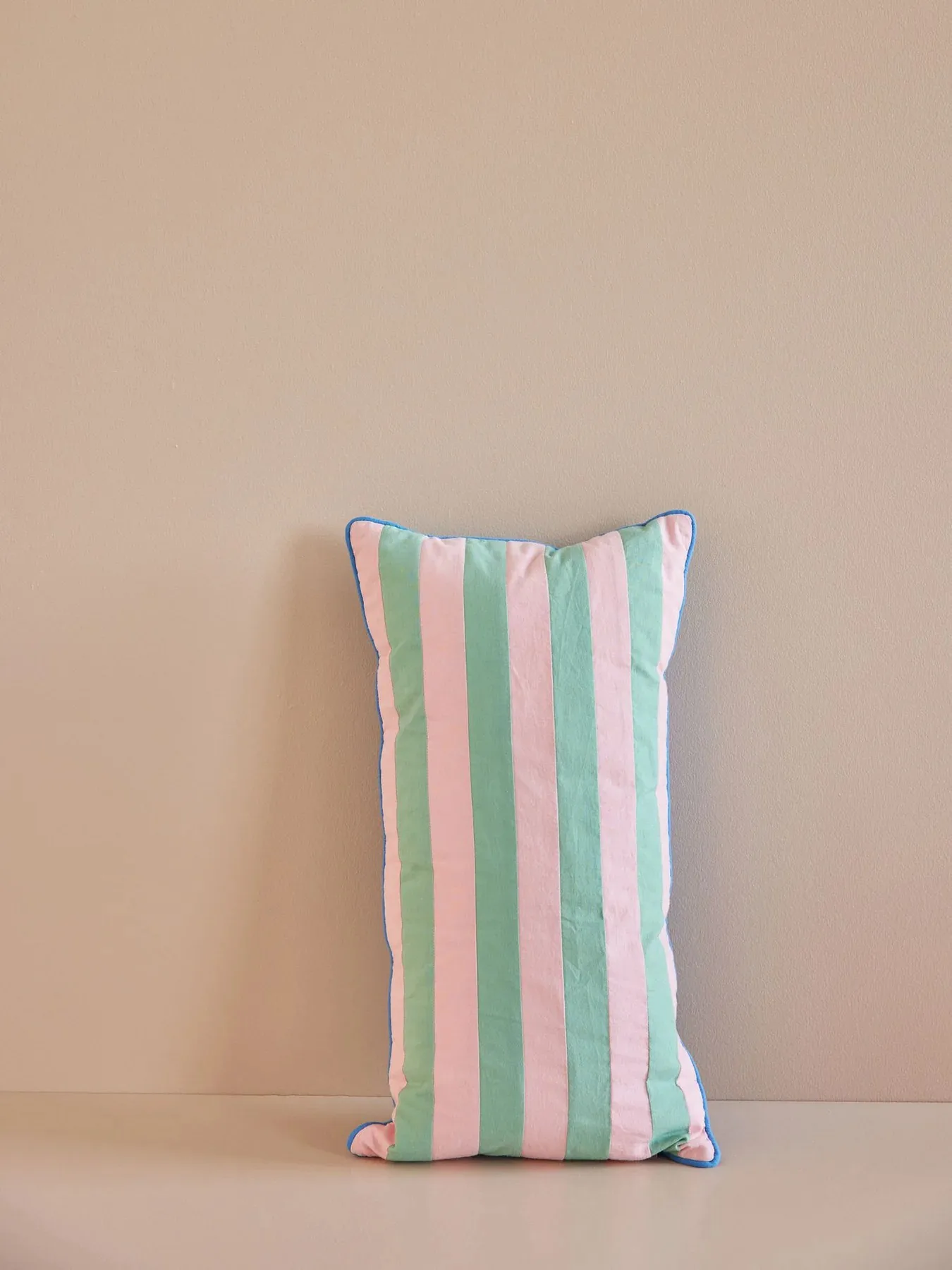 Rice pute stripete 30 x 60 cm, Pink-green RICE