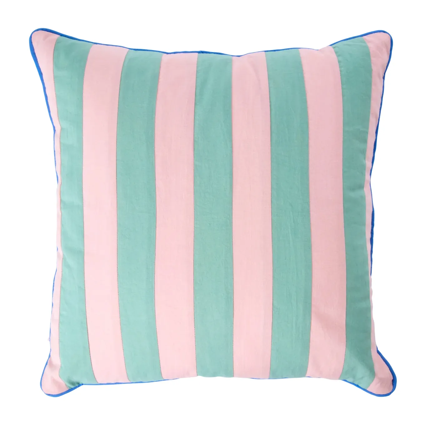 Rice pute stripete 40 x 40 cm, Pink-green RICE