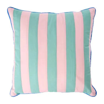 Rice pute stripete 40 x 40 cm - Pink-green - RICE